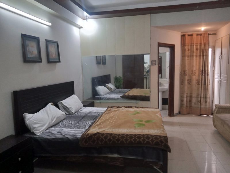 1 Bedroom Newly Renovated Furnished Flat for Rent in QJ Heights | First Floor | 35,000