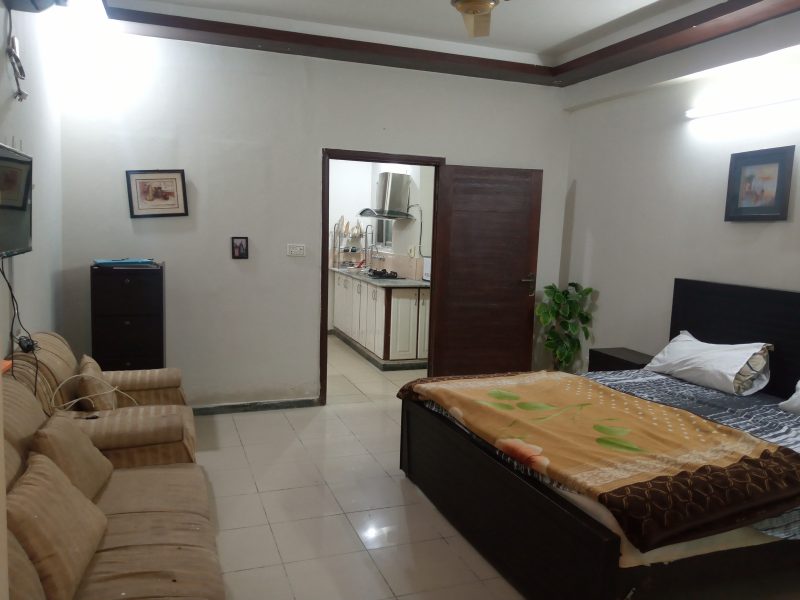 1 Bedroom Newly Renovated Furnished Flat for Rent in QJ Heights | First Floor | 35,000