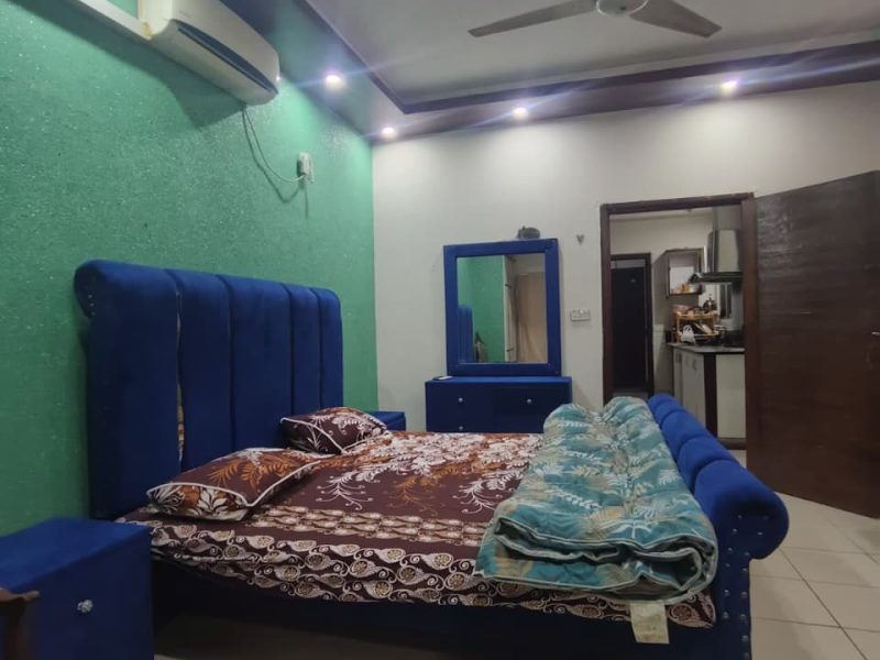 1 Bedroom Furnished Flat for Rent in QJ Heights – 2nd Floor | Rs. 35,000/Month