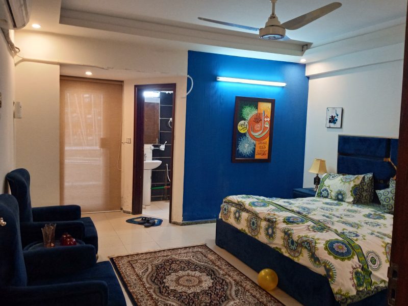 2 Bedroom Furnished Flat for Rent in QJ Heights – Prime Family Living!